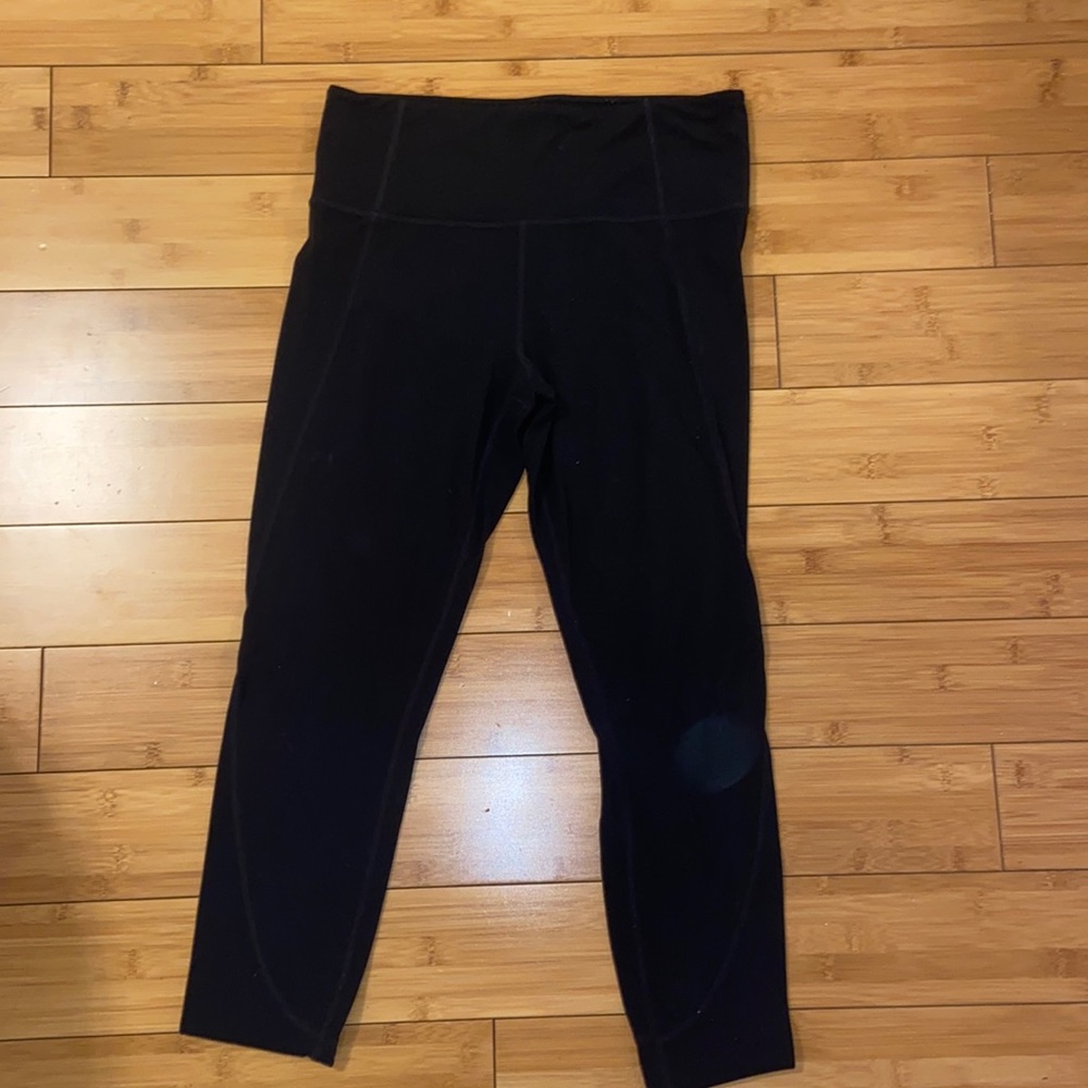 athleta black leggings size M